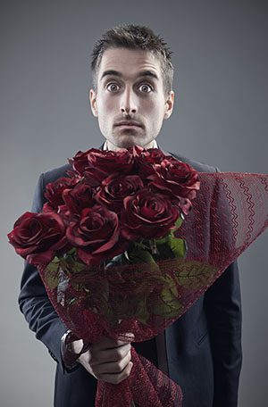 Guy with Roses
