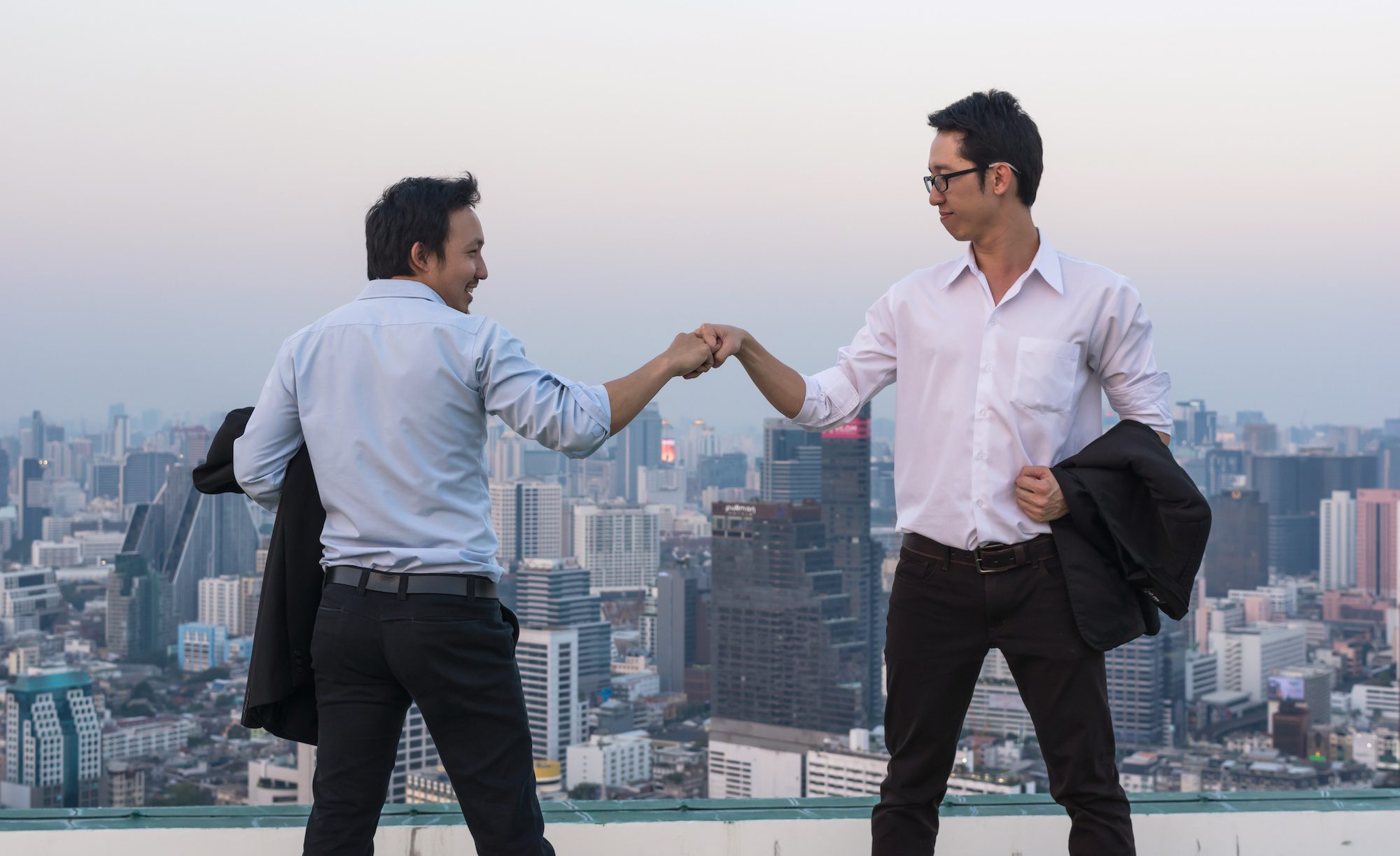 Fist Bumping Bros